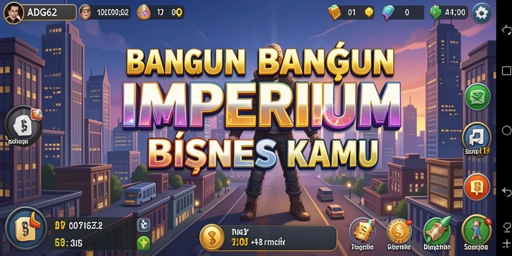 Gameplay seru dalam ADG62, membangun kerajaan bisnis.