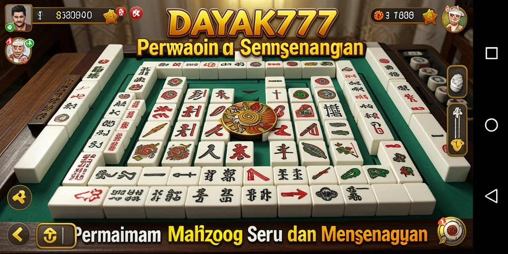 Tampilan gameplay seru Mahjong di DAYAK777 dengan grafis berkualitas tinggi.