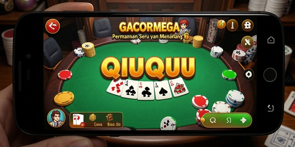 Tampilan gameplay GACORMEGA yang menarik saat bermain QiuQiu.
