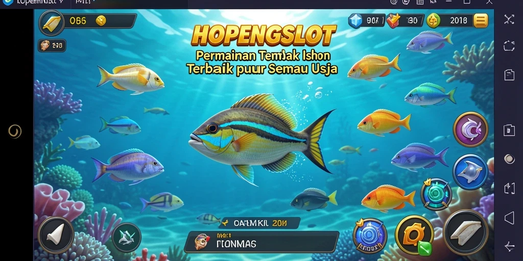 Gameplay HOPENGSLOT yang menegangkan saat menembak ikan.