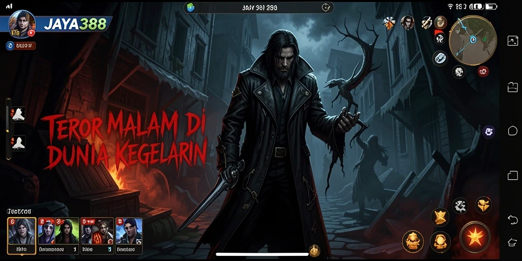 Screenshot JAYA388 menampilkan suasana menyeramkan dan gameplay yang mendebarkan.