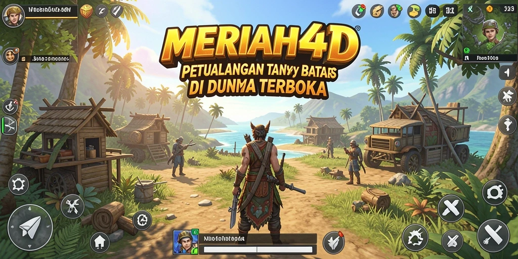 Tampilan gameplay yang intens dalam MERIAH4D dengan dunia terbuka yang luas.