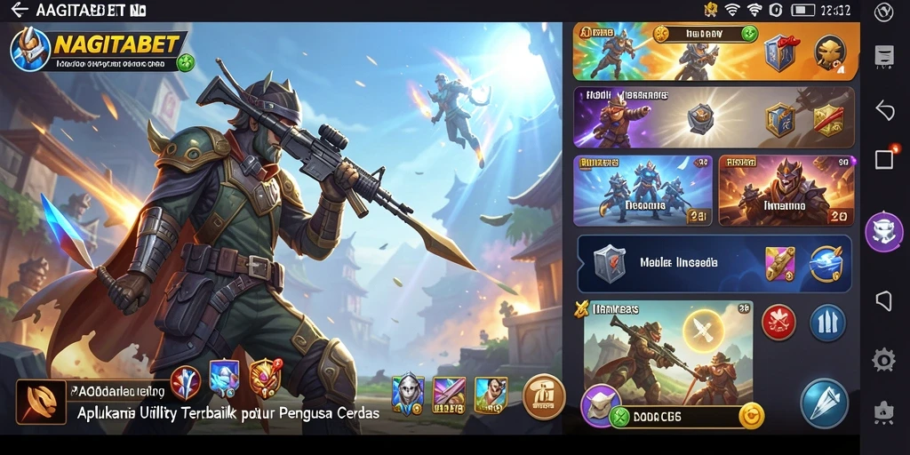 Tampilan antarmuka utama NAGITABET yang intuitif dan menarik.
