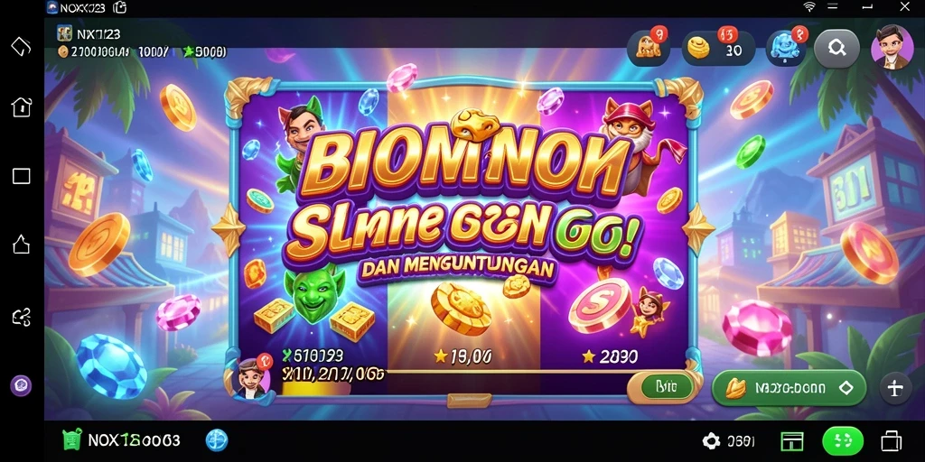 Tampilan gameplay NOX123 yang menegangkan dan penuh warna.