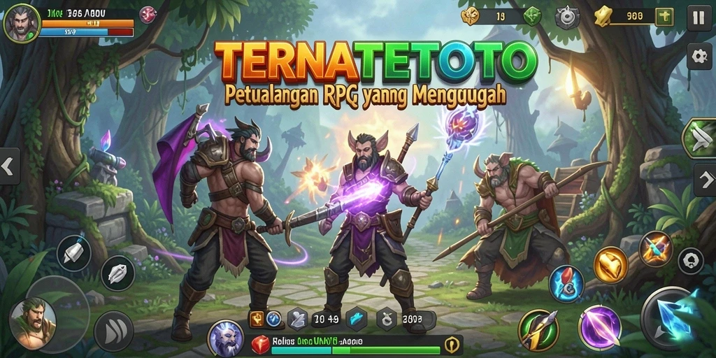 Tangkapan layar TERNATETOTO menampilkan aksi mendebarkan dalam pertempuran RPG.