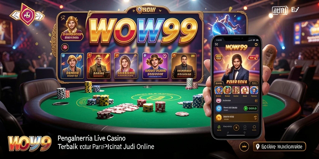 Tampilan gameplay Live Casino WOW99 yang mengasyikkan.